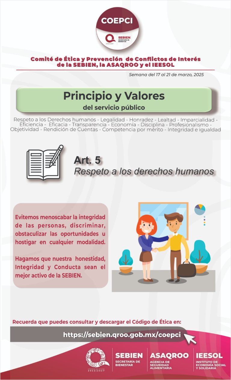 Principios y Valores: Respeto a los Derechos Humanos